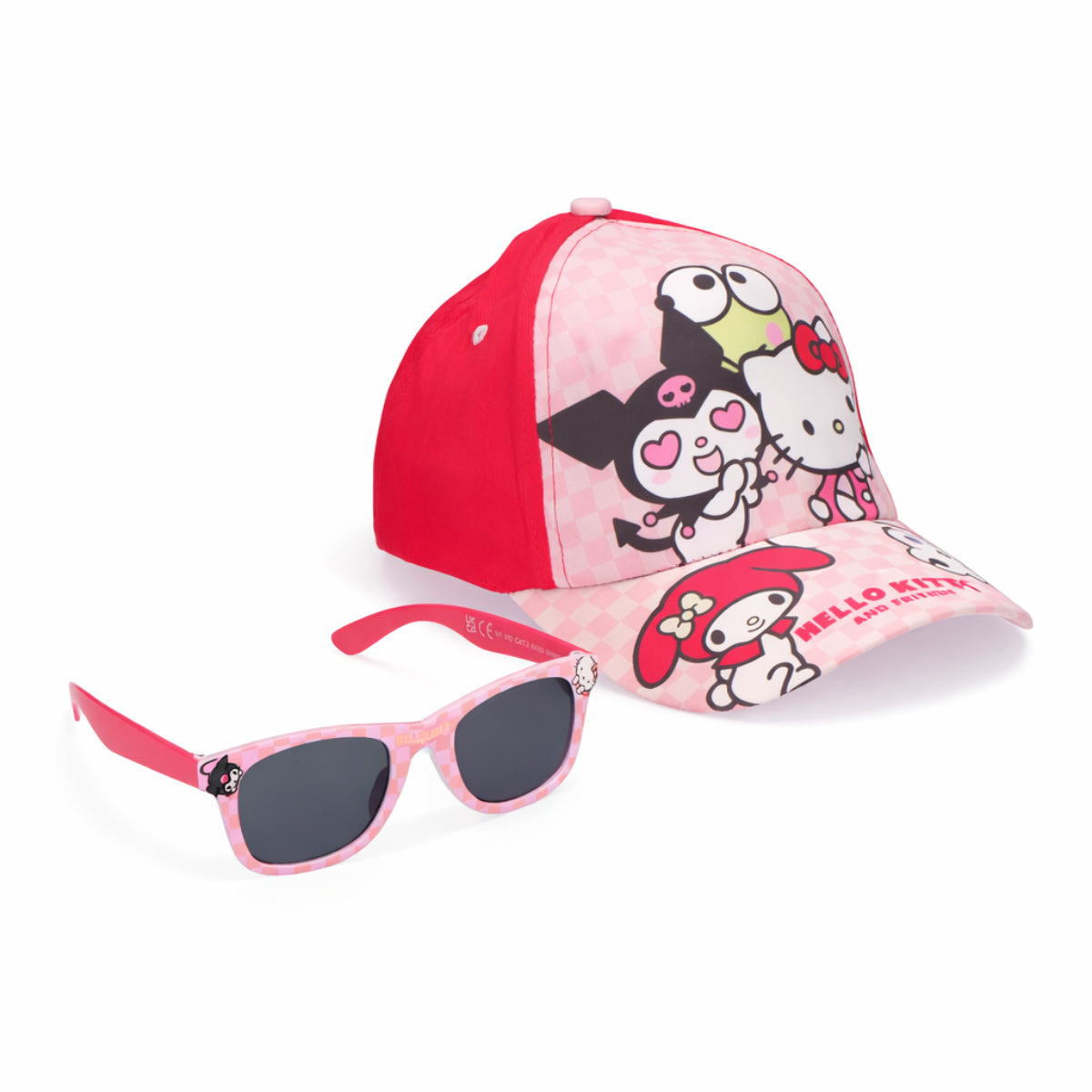 Hello Kitty Kinder Kappe und Sonnenbrille Set für Sommer und Freizeit