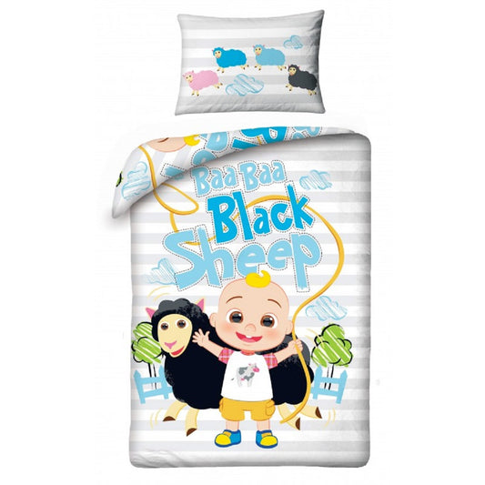 Cocomelon Bettwäsche Set aus Baumwolle Bettdeckenbezug 100 × 135 cm mit 40 × 60 cm Kissenbezug