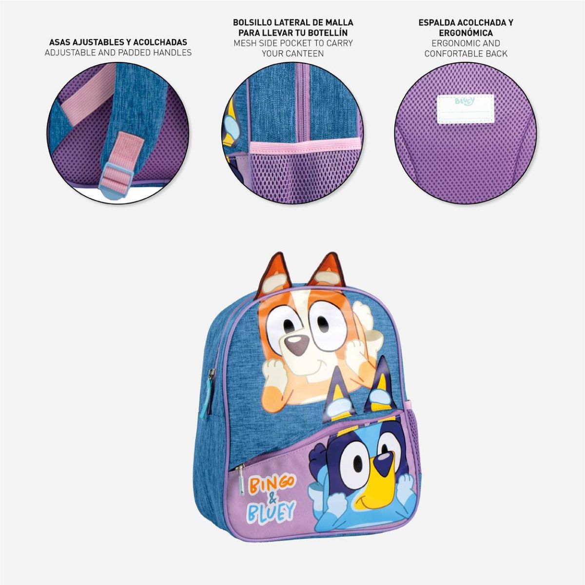 Bluey Kinder Schulrucksack Rucksack – Farbenfroher Begleiter für jeden Tag