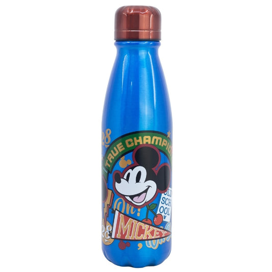 Disney Mickey Trinkflasche Aluminium, 600 ml, mit Sicherheitsverschluss