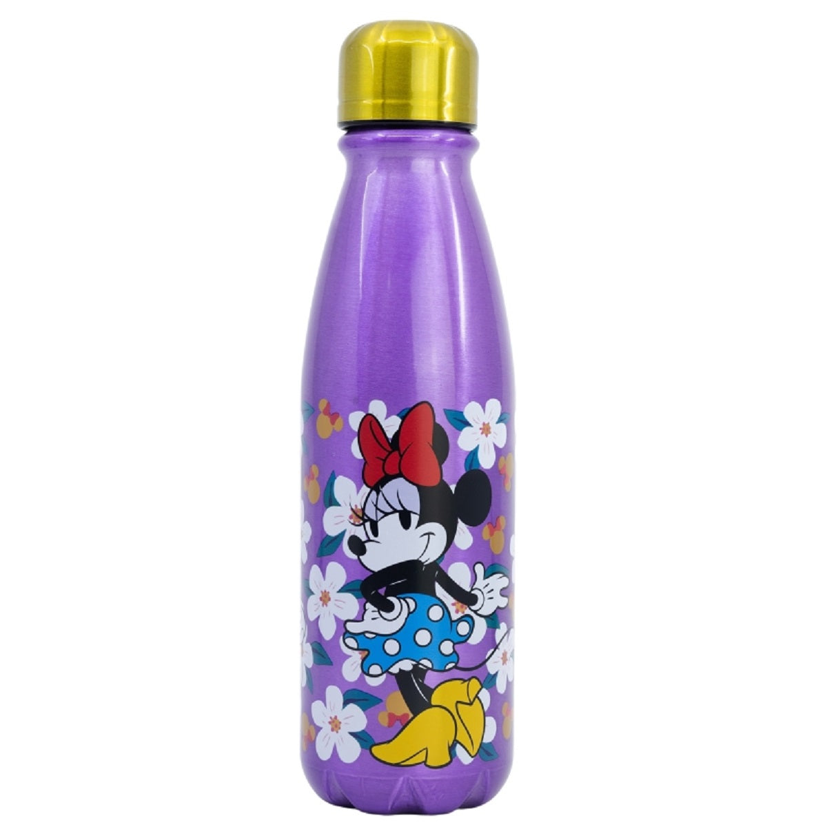 Disney Minnie Trinkflasche Aluminium, 600 ml, mit Sicherheitsverschluss