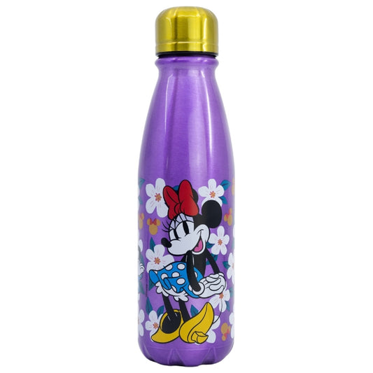 Disney Minnie Trinkflasche Aluminium, 600 ml, mit Sicherheitsverschluss