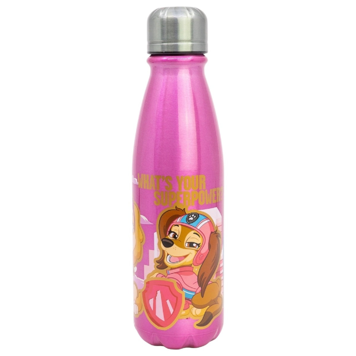 Paw Patrol Trinkflasche Aluminium, 600 ml, mit Sicherheitsverschluss