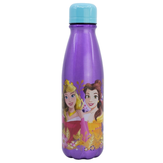 Disney Princess Trinkflasche Aluminium, 600 ml, mit Sicherheitsverschluss