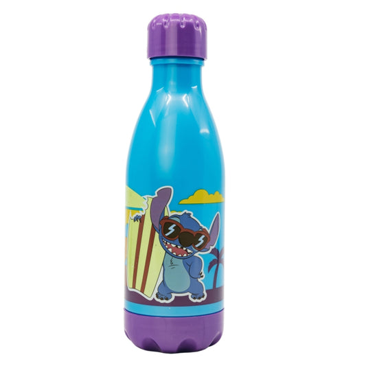 Lilo & Stitch Trinkflasche 560 ml Kinderflasche mit Trinkhalm & Druckverschluss