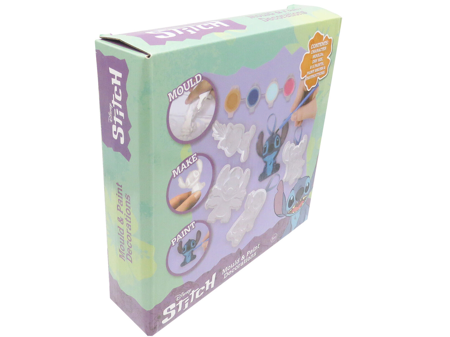 Lilo & Stitch Bastelset Kinder Kreativset zum Formen und Bemalen mit 5 Formen