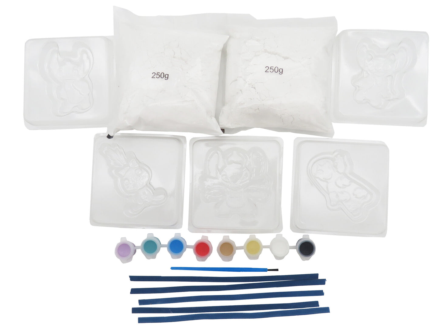 Lilo & Stitch Bastelset Kinder Kreativset zum Formen und Bemalen mit 5 Formen