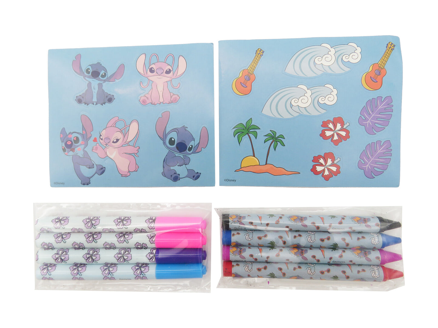 Disney LIlo & Stitch Zeichenstation Malset mit Papierrolle, Stiften und Aufklebervorlagen