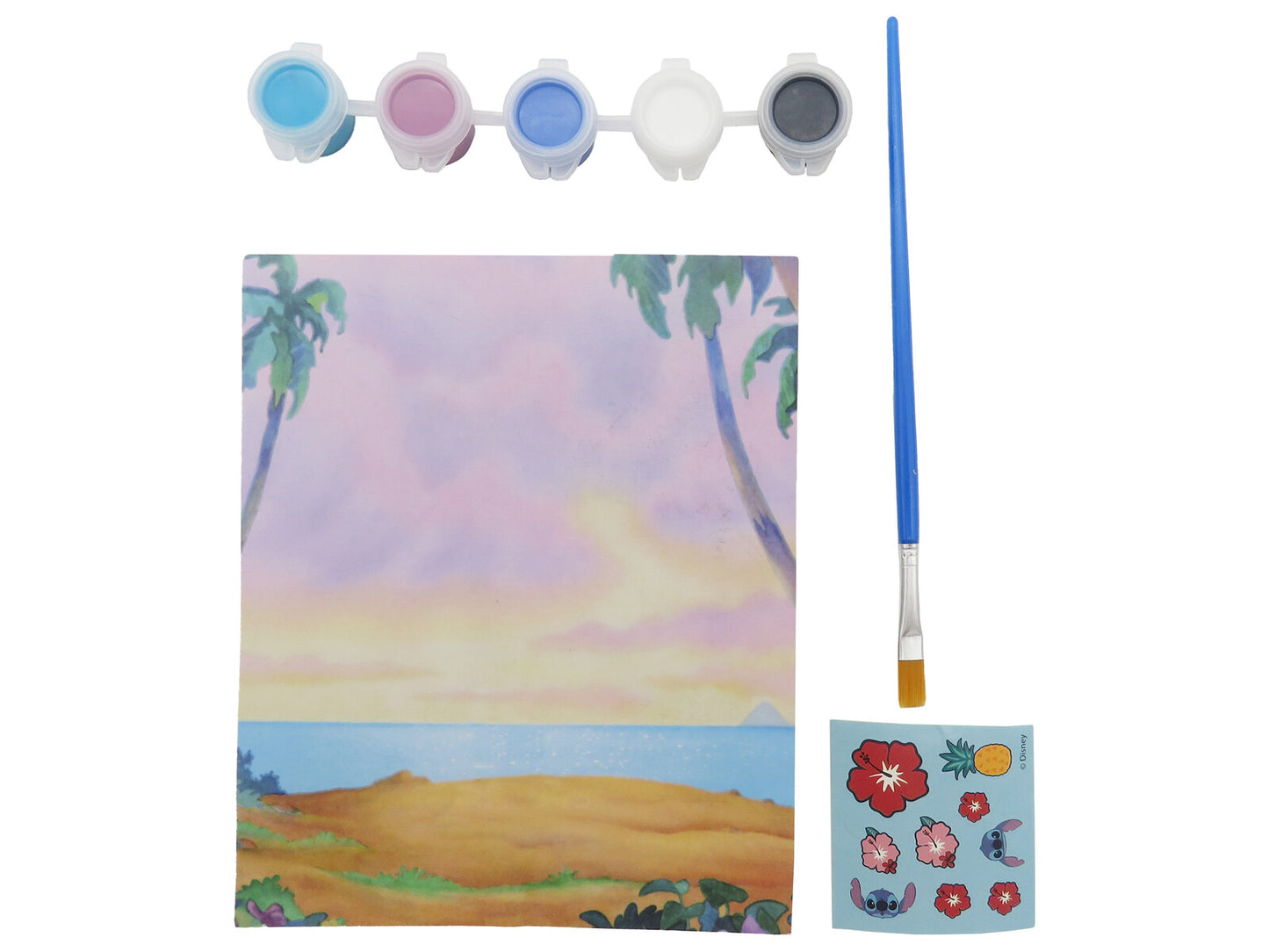 Disney Lilo & Stitch 3D Mallampe Kinder Kreativset mit 5 Farben und Pinsel