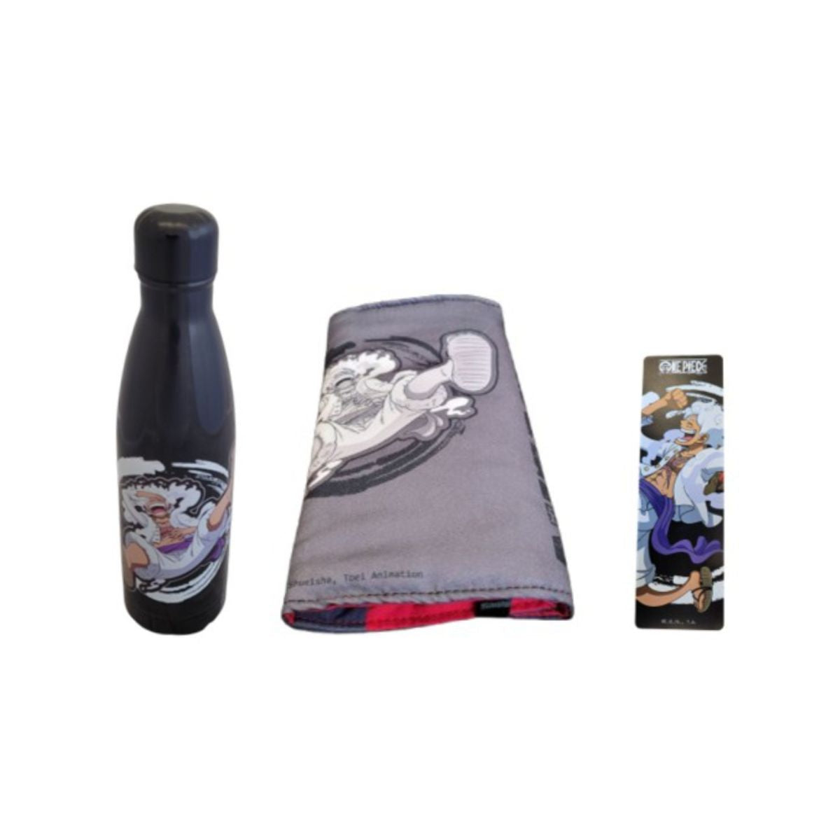 One Piece Geschenkset Thermosflasche mit Manga Schutzhülle und Lesezeichen