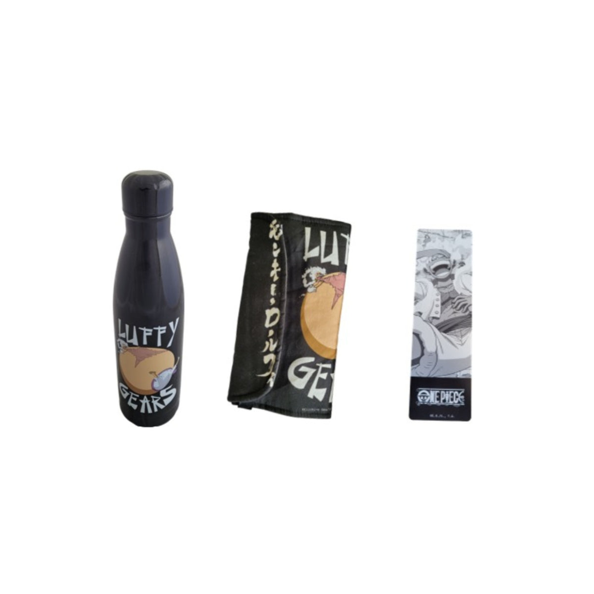 One Piece Geschenkset Thermosflasche mit Manga Schutzhülle und Lesezeichen