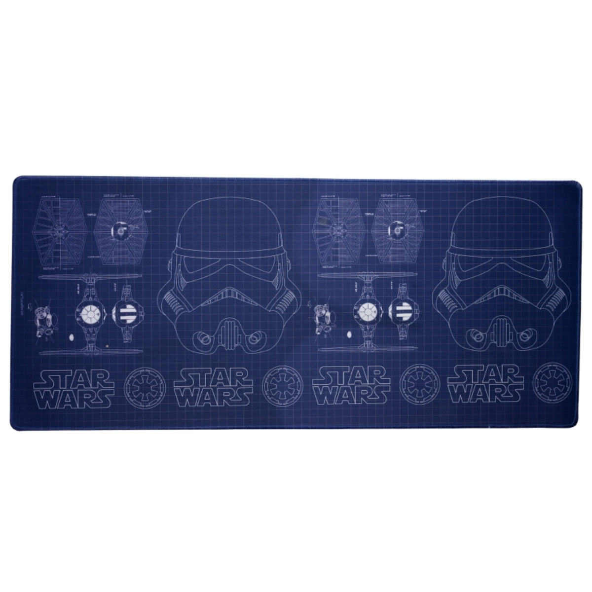 Star Wars Schreibtischunterlage – XL Mousepad & Schreibtischmatte 78x34 cm für Fans