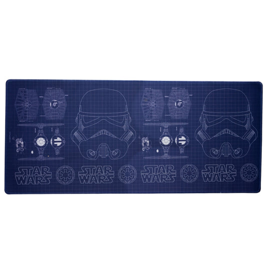 Star Wars Schreibtischunterlage – XL Mousepad & Schreibtischmatte 78x34 cm für Fans