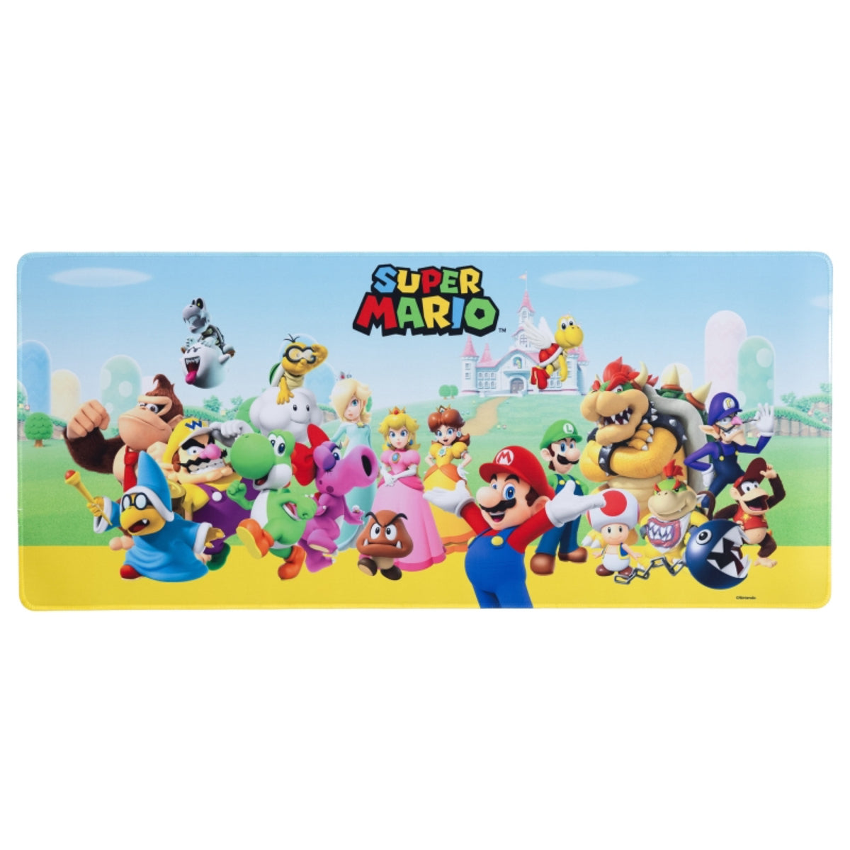 Super Mario Schreibtischunterlage – XL Mousepad & Schreibtischmatte 78x34 cm für Kinder
