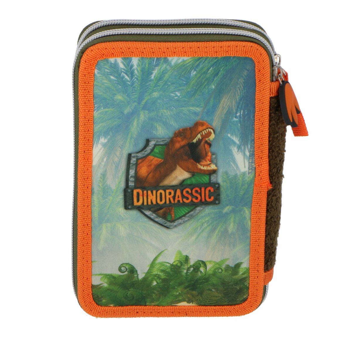 Dinorassic Federmappe Kinder-Etui Gefülltes Federmäppchen für Kinder Perfekt für die Schule 20x13x5 cm