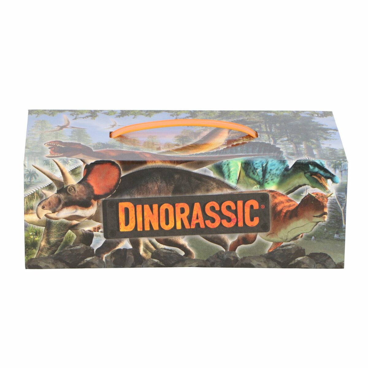 Dinorassic Malset Malkoffer Bastelset mit einer großen Auswahl an Farbstiften für kreative Kinder
