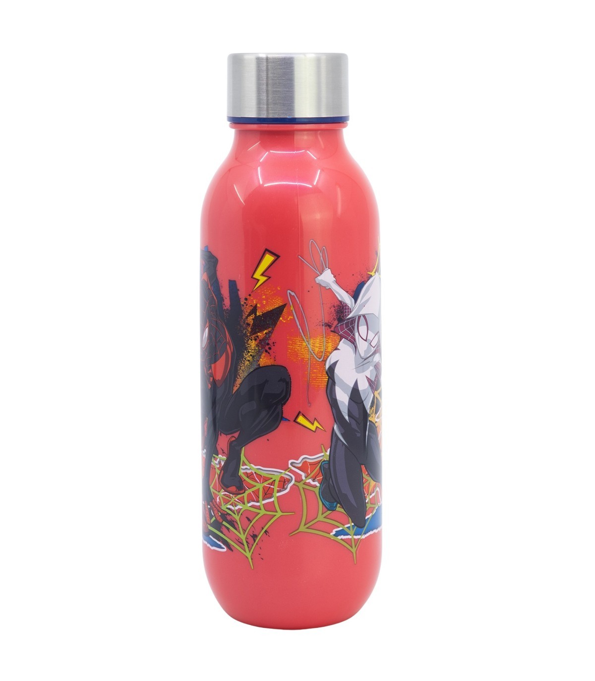 Spiderman Trinkflasche 640 ml Kinder Wasserflasche mit Schraubdeckel