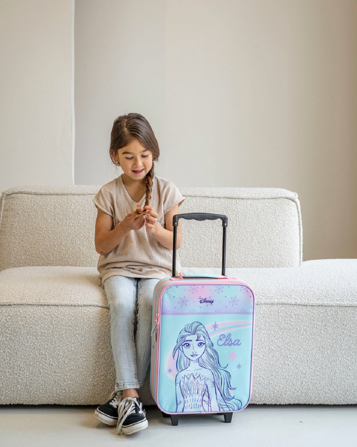 Disney Frozen II Trolley koffer Ideal für Reise Mehrfach Koffer mit Roller
