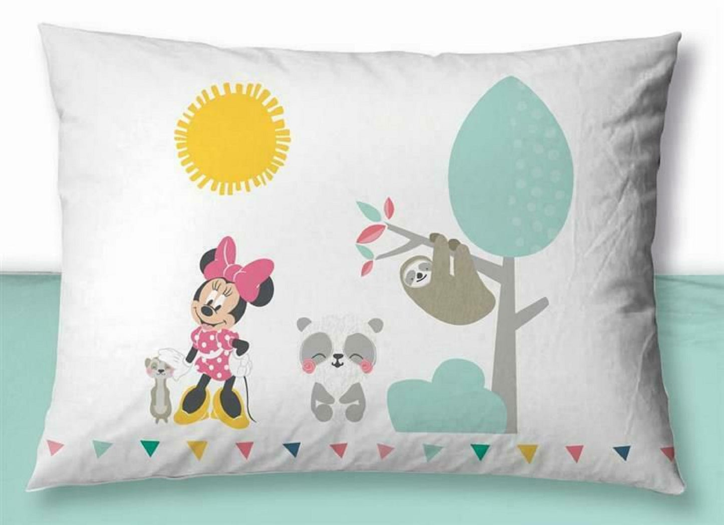 Minnie Maus Junior Bettwäsche - 100x135 cm 100% Baumwolle mit 40x60 cm Kissenbezug