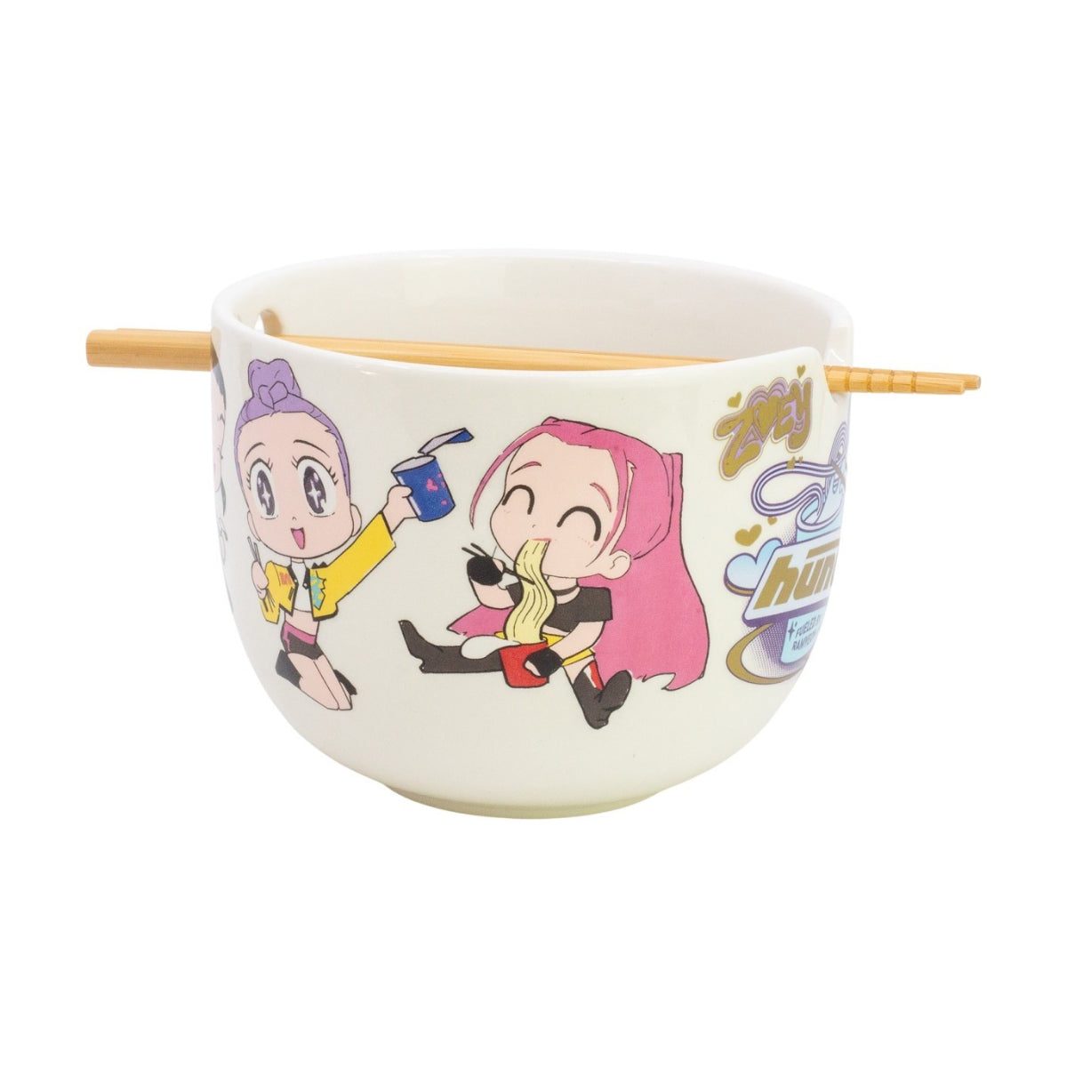 KPop Demon Hunters Ramen Schüssel 2515 ml mit Stäbchen Geschenkbox