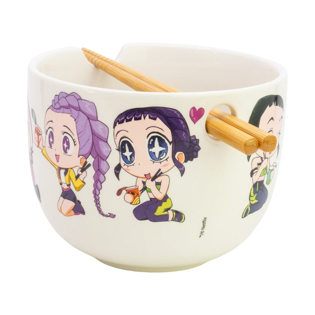 KPop Demon Hunters Ramen Schüssel 2515 ml mit Stäbchen Geschenkbox