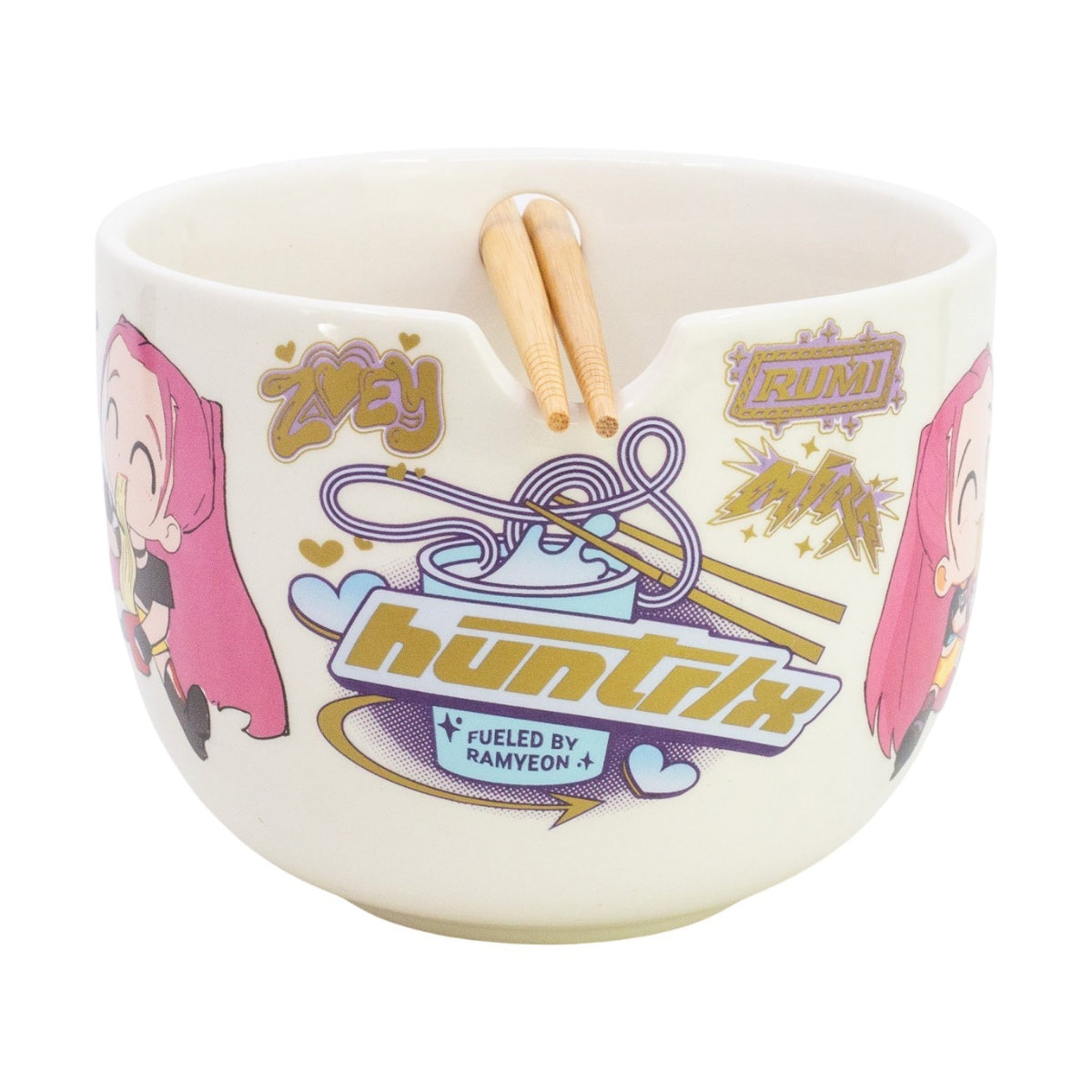 KPop Demon Hunters Ramen Schüssel 2515 ml mit Stäbchen Geschenkbox