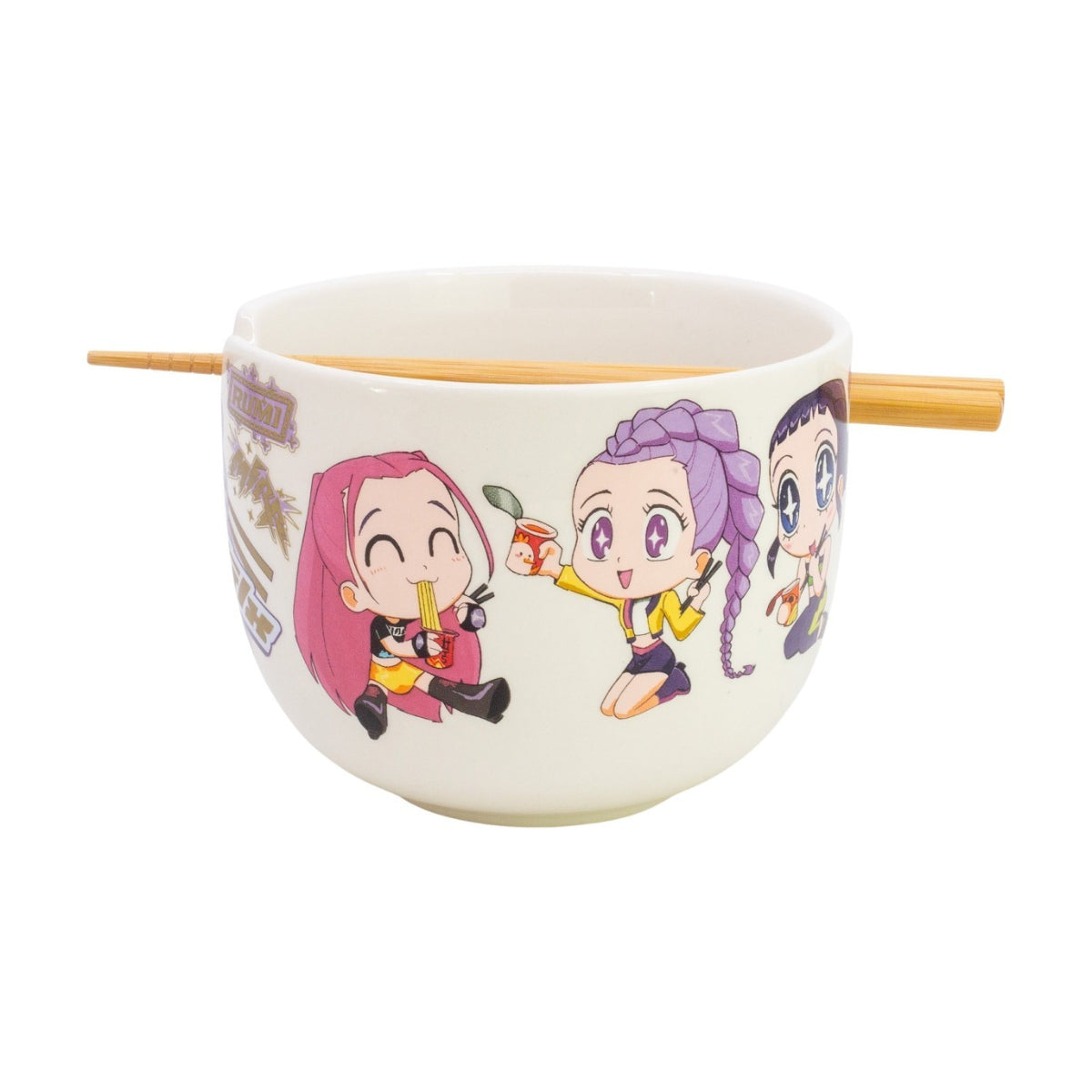 KPop Demon Hunters Ramen Schüssel 2515 ml mit Stäbchen Geschenkbox