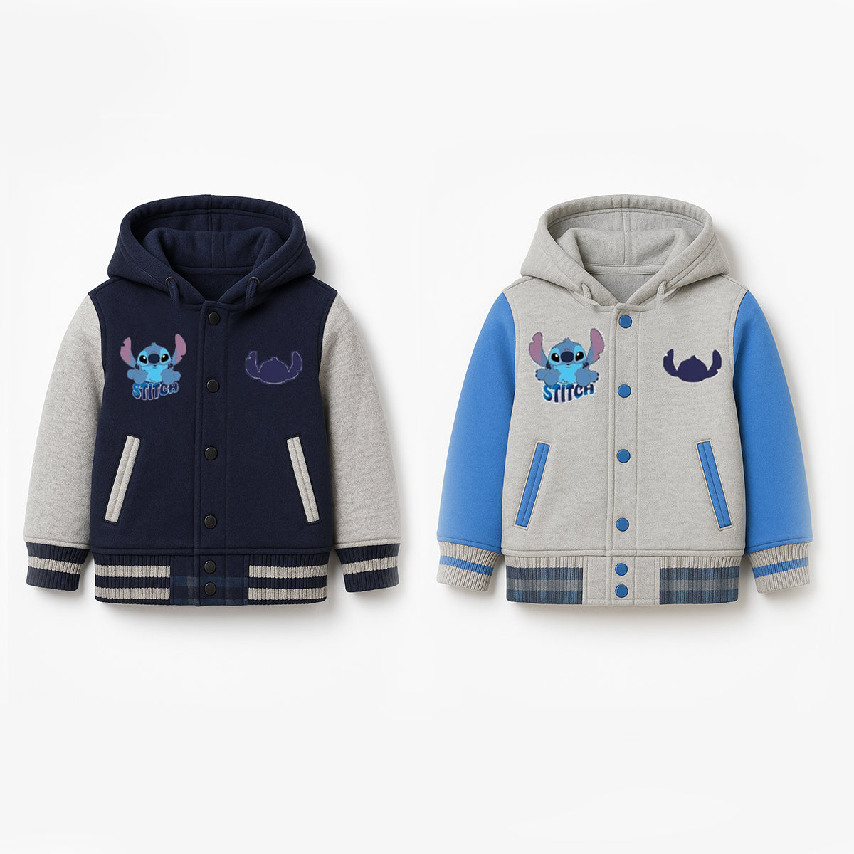 Lilo & Stitch Kinder Sweatjacke mit Kapuze – bequeme Jacke mit Knöpfen