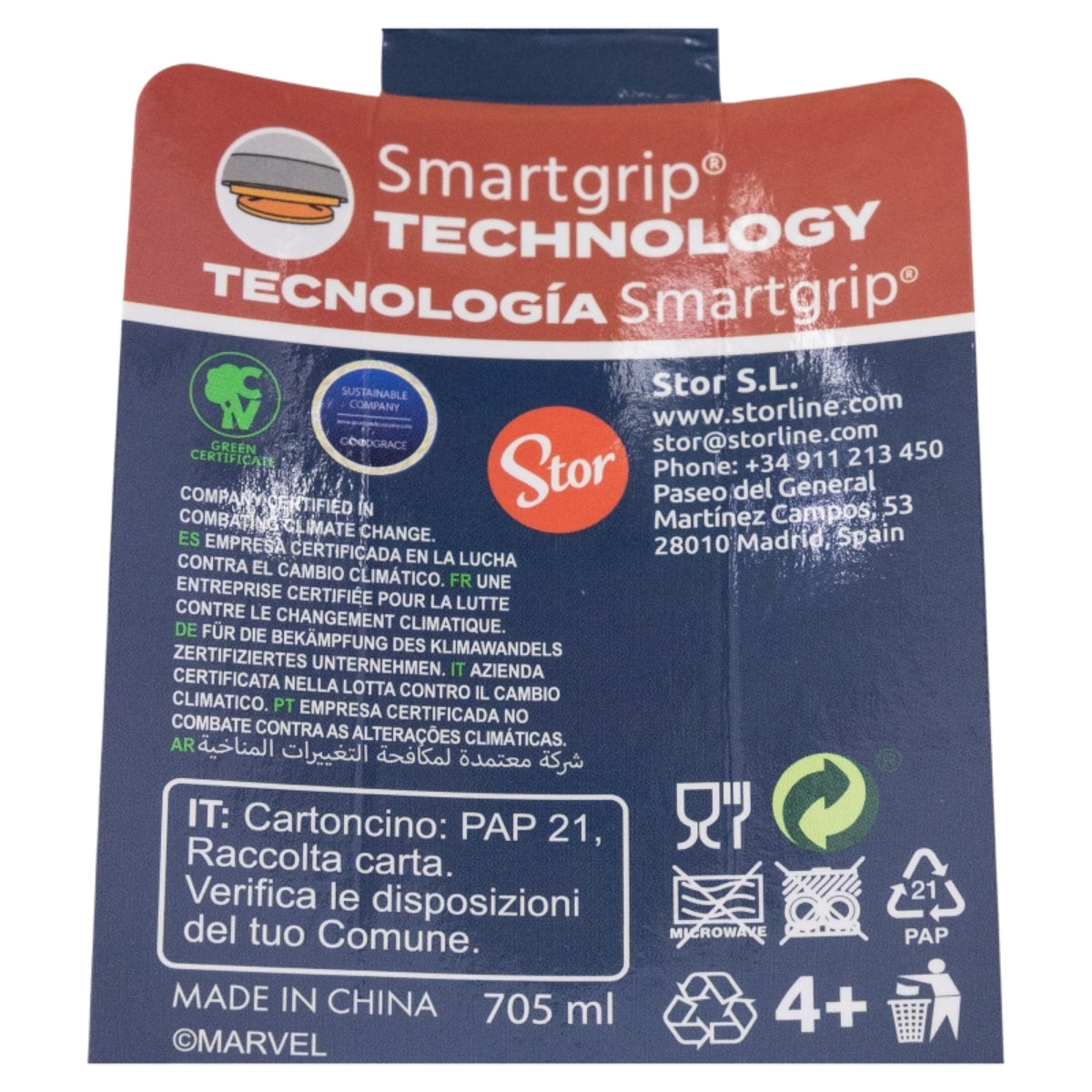 Marvel Becher mit Smartgrip 705 ml Doppelwandiger Thermo-Tumbler Anti-Kipp