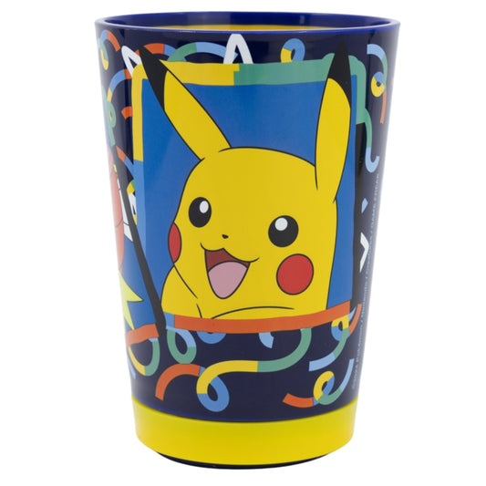 Pokemon Pikachu Kippsicher Trinkbecher PP 470 ml – Drop Safe Plastikbecher mit Smartgrip-System