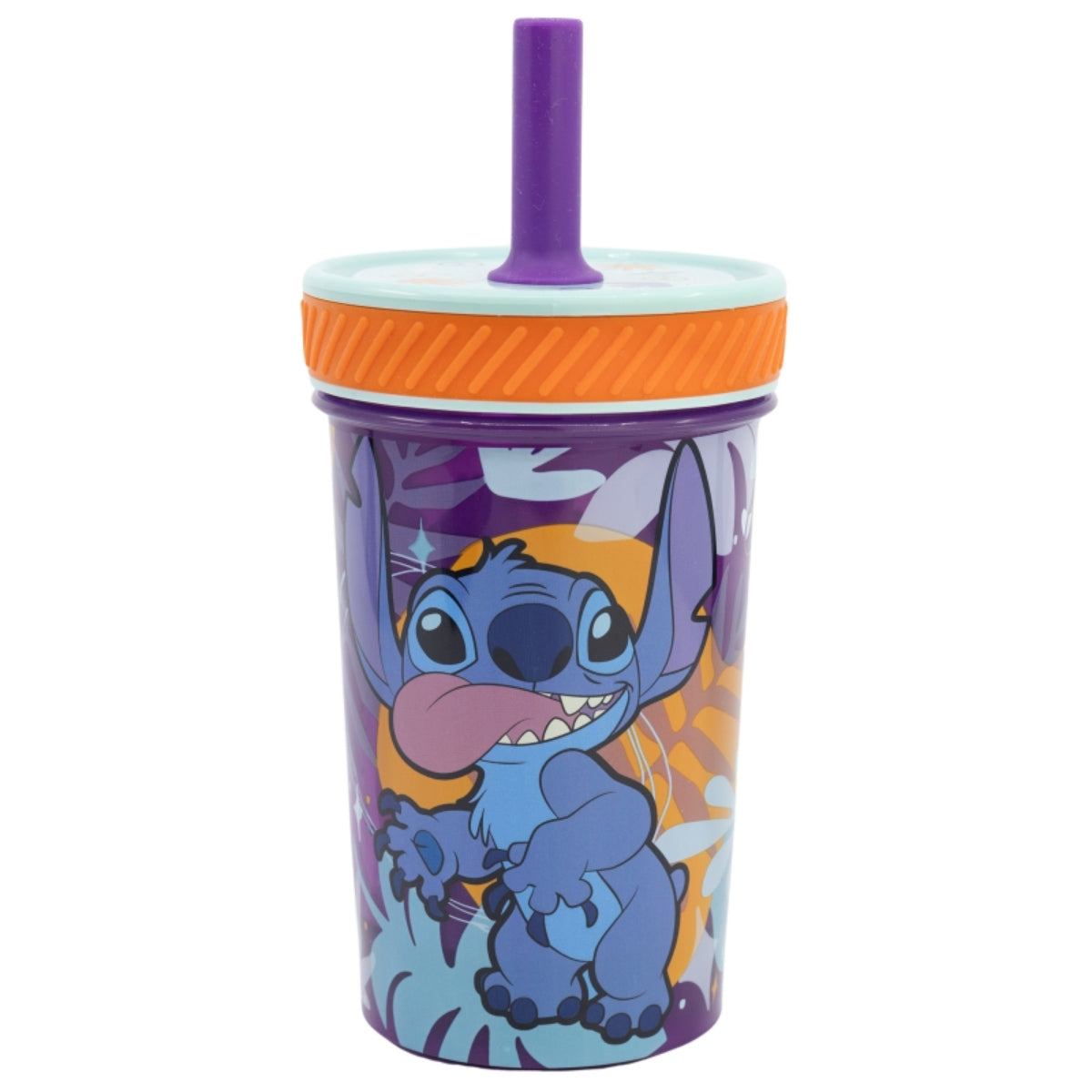 Lilo & Stitch Kippsicher Trinkbecher PP 370 ml – Drop Safe Plastikbecher mit Smartgrip-System