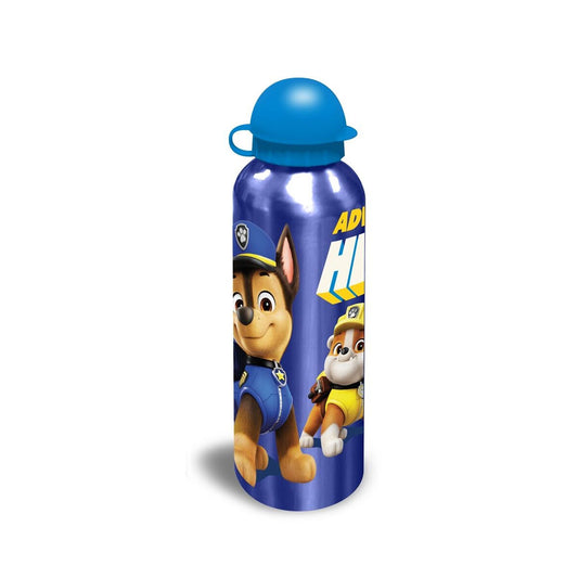 Paw Patrol Kinder Wasserflasche 500 ml – Aluminium Flasche für Sport & Freizeit, Schule - Dunkelblau