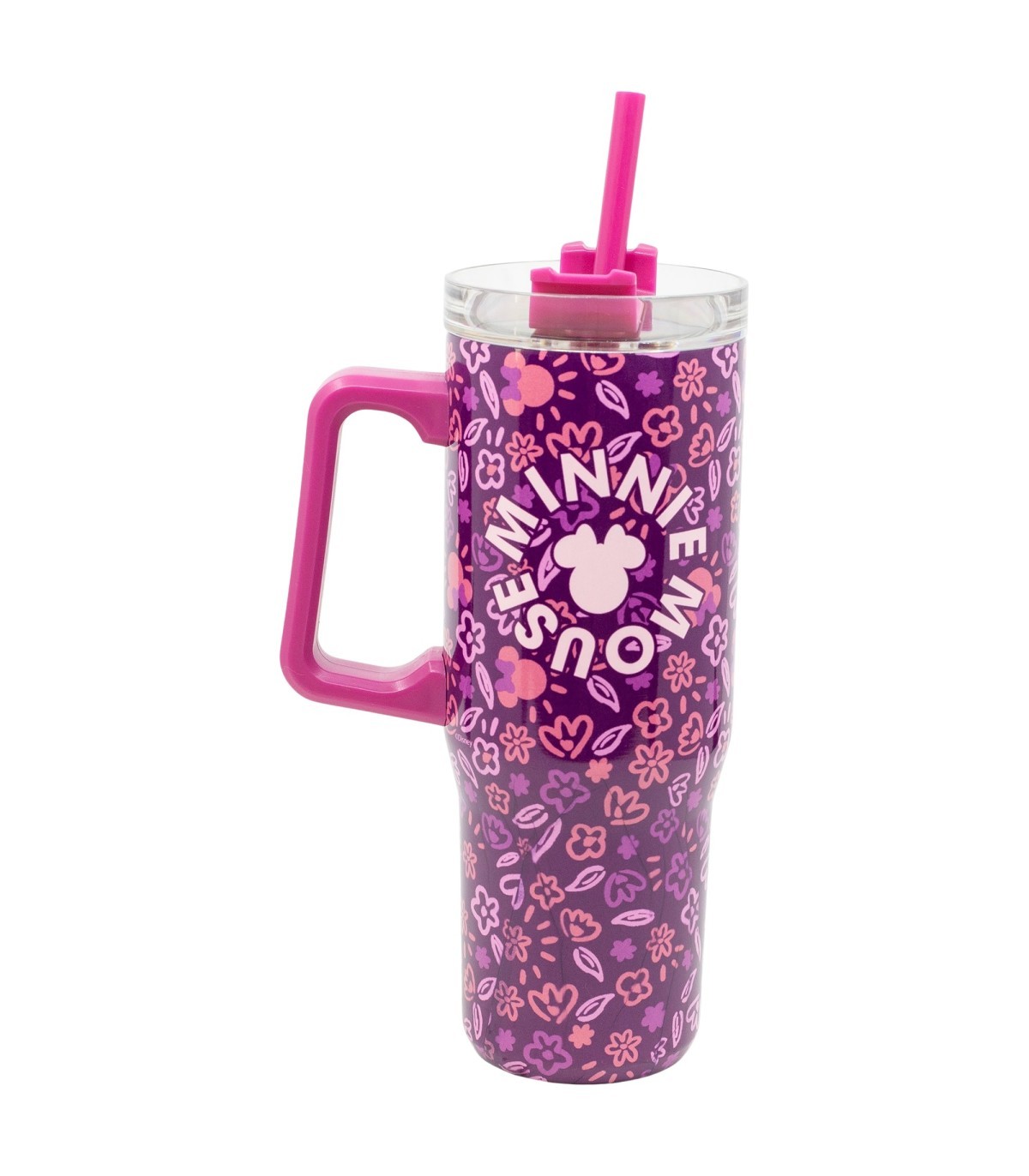 Disney Minnie Mouse XL Cool Mug 920 ml Edelstahl Thermobecher mit Strohhalm