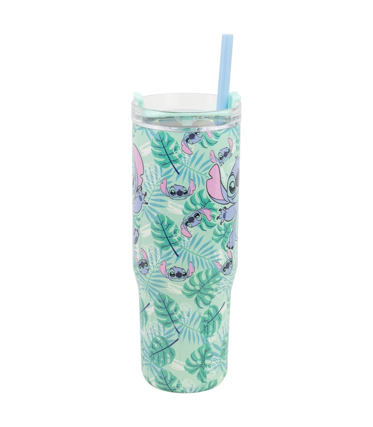 Disney Stitch XL Cool Mug 920 ml Edelstahl Thermobecher mit Strohhalm