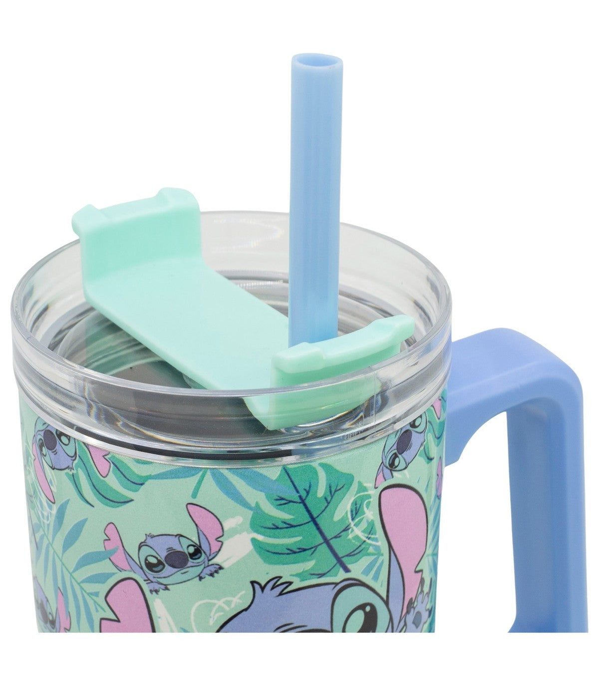 Disney Stitch XL Cool Mug 920 ml Edelstahl Thermobecher mit Strohhalm