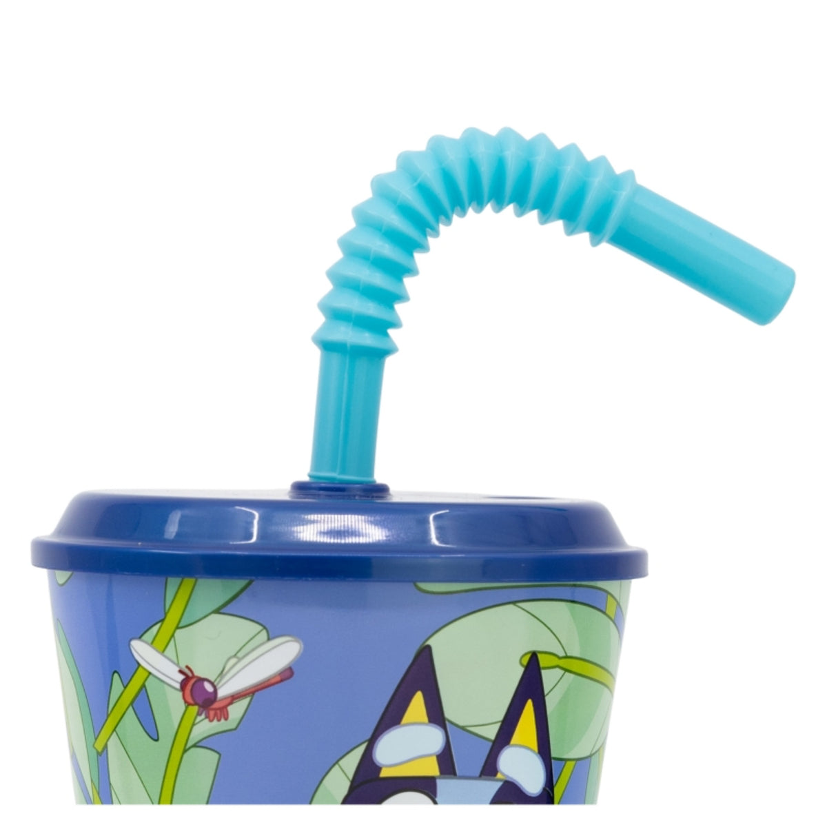 Bluey Trinkbecher 430 ml mit Deckel und Strohhalm