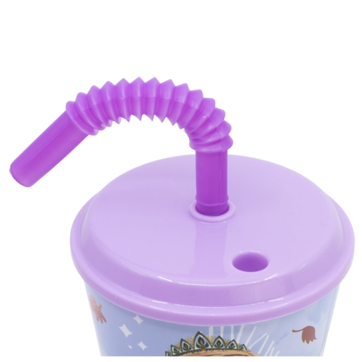 Disney Frozen Trinkbecher 430 ml mit Deckel und Strohhalm