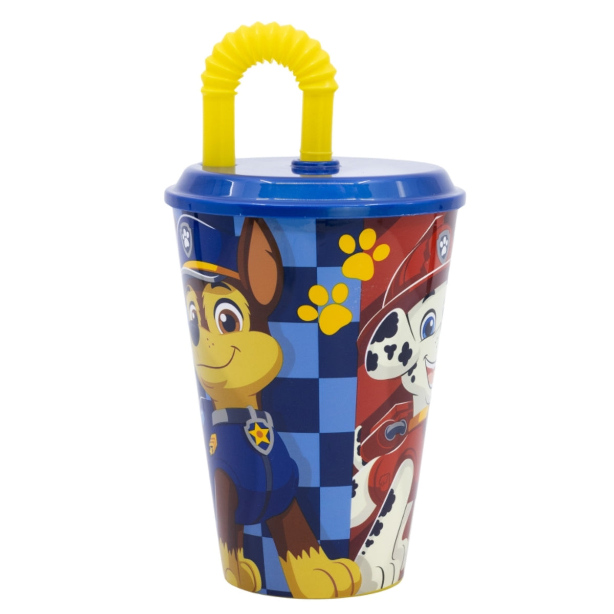 Paw Patrol Trinkbecher 430 ml mit Deckel und Strohhalm