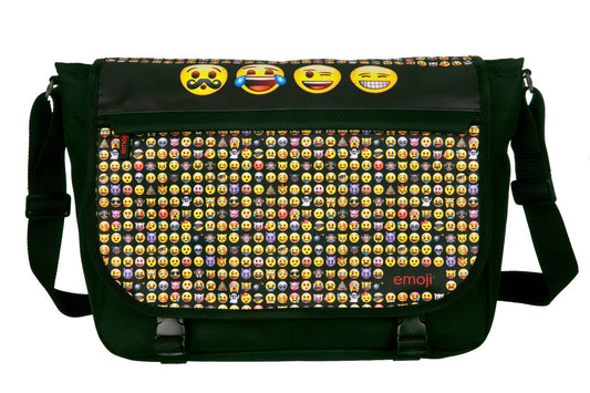 Emoji Schultasche Praktische Umhängetasche für die Schule und Freizeit
