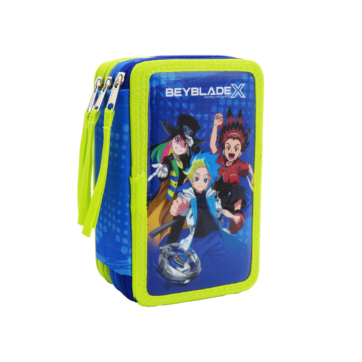 Beyblade Plumier 3 Pisos Federmäppchen gefüllt 39 Teile Schule 20 cm