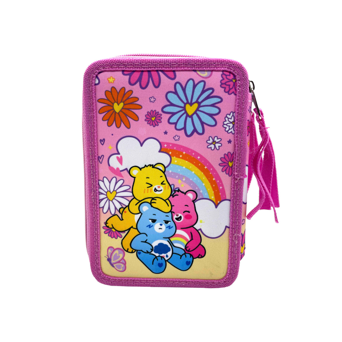 Care Bears Federmäppchen gefüllt 3 Fächer Schreibwaren Set Schule Zuhause