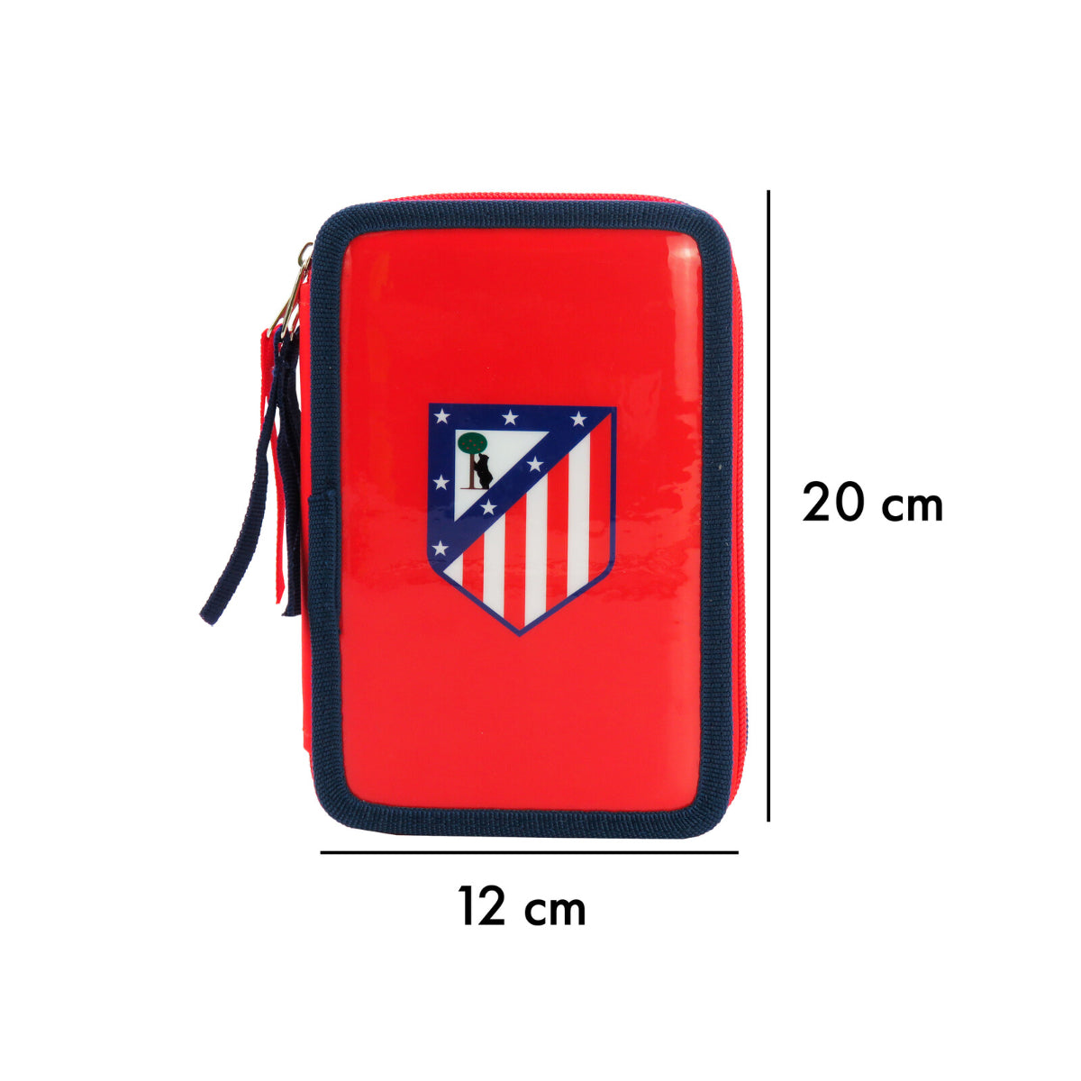Atlético de Madrid Federmäppchen 3 Etagen 39 teilig Schüleretui mit Stiften Lineal und Zubehör