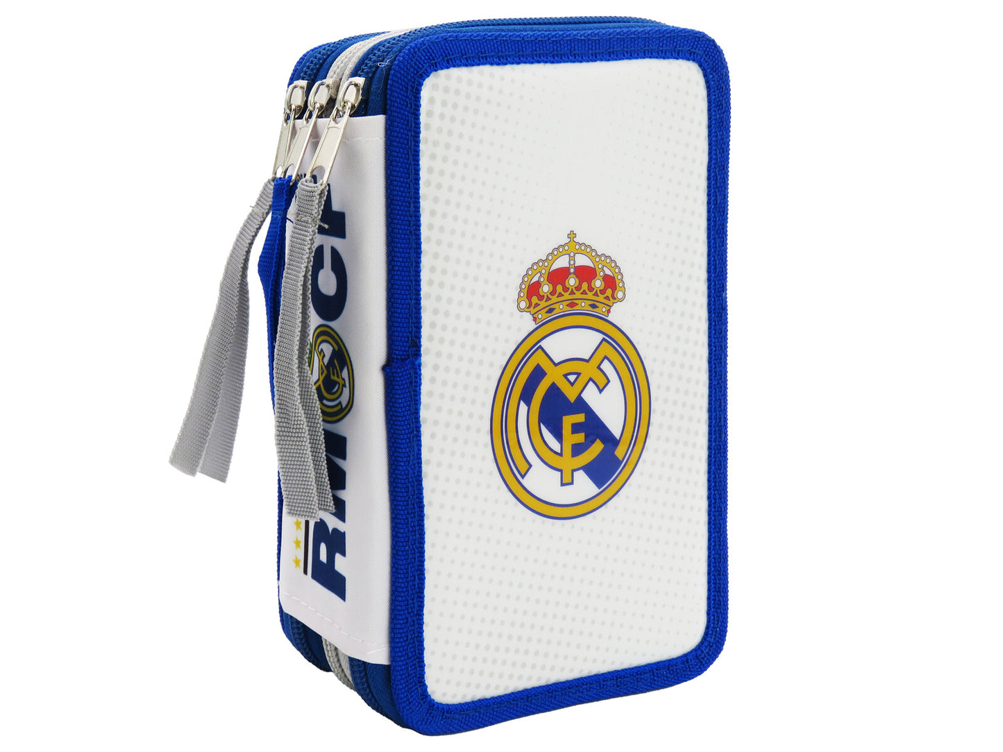 Real Madrid Federmäppchen gefüllt 3 Fächer Schreibwaren Set Schule Zuhause