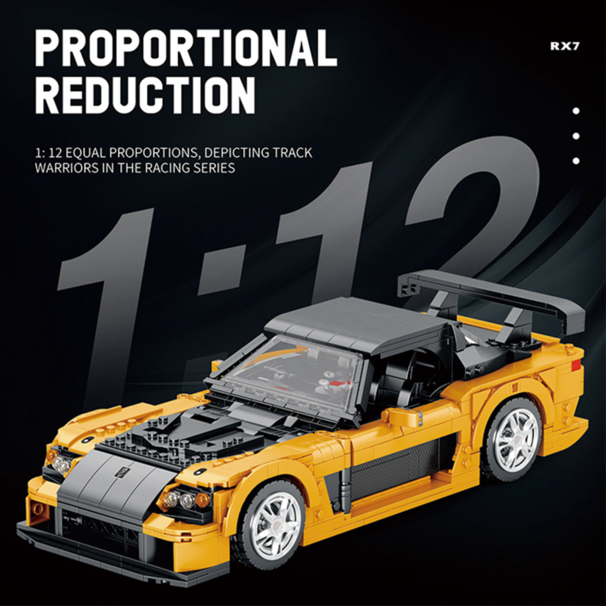 Reobrix 11029 Sportwagen 1:12 Klemmbaustein Auto 1482 Teile ab 14