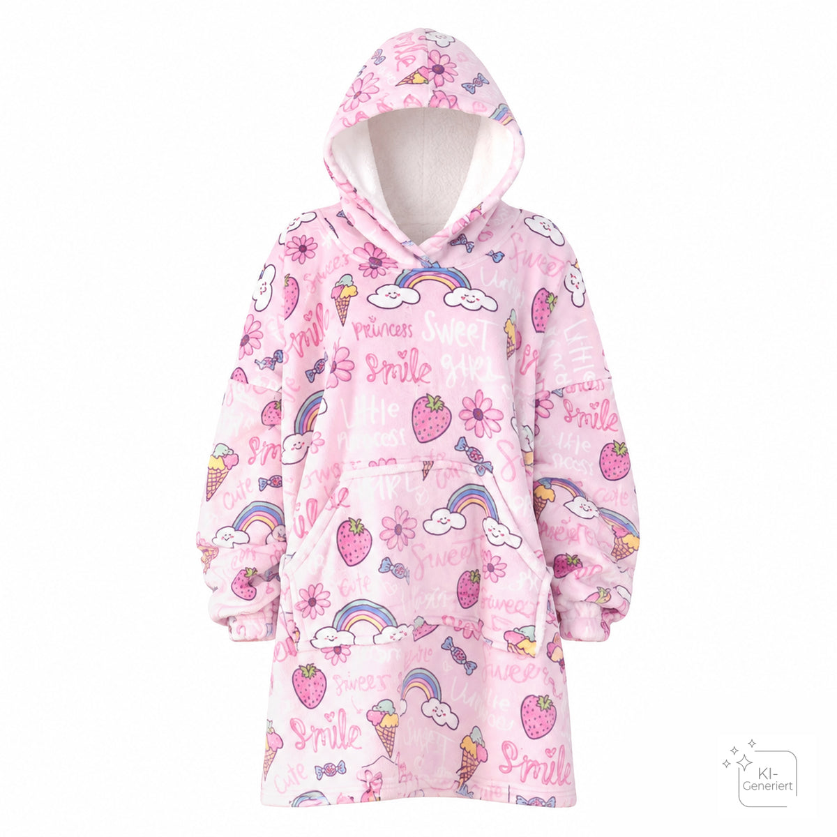 Noxxiez Kuscheldecke mit Kapuze Sweet M für Kinder Freizeit und Entspannen