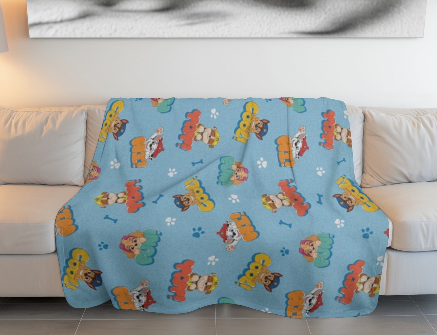 Paw Patrol Sherpa Decke – Superweiche Kuscheldecke 110x150 cm für Anime-Fans