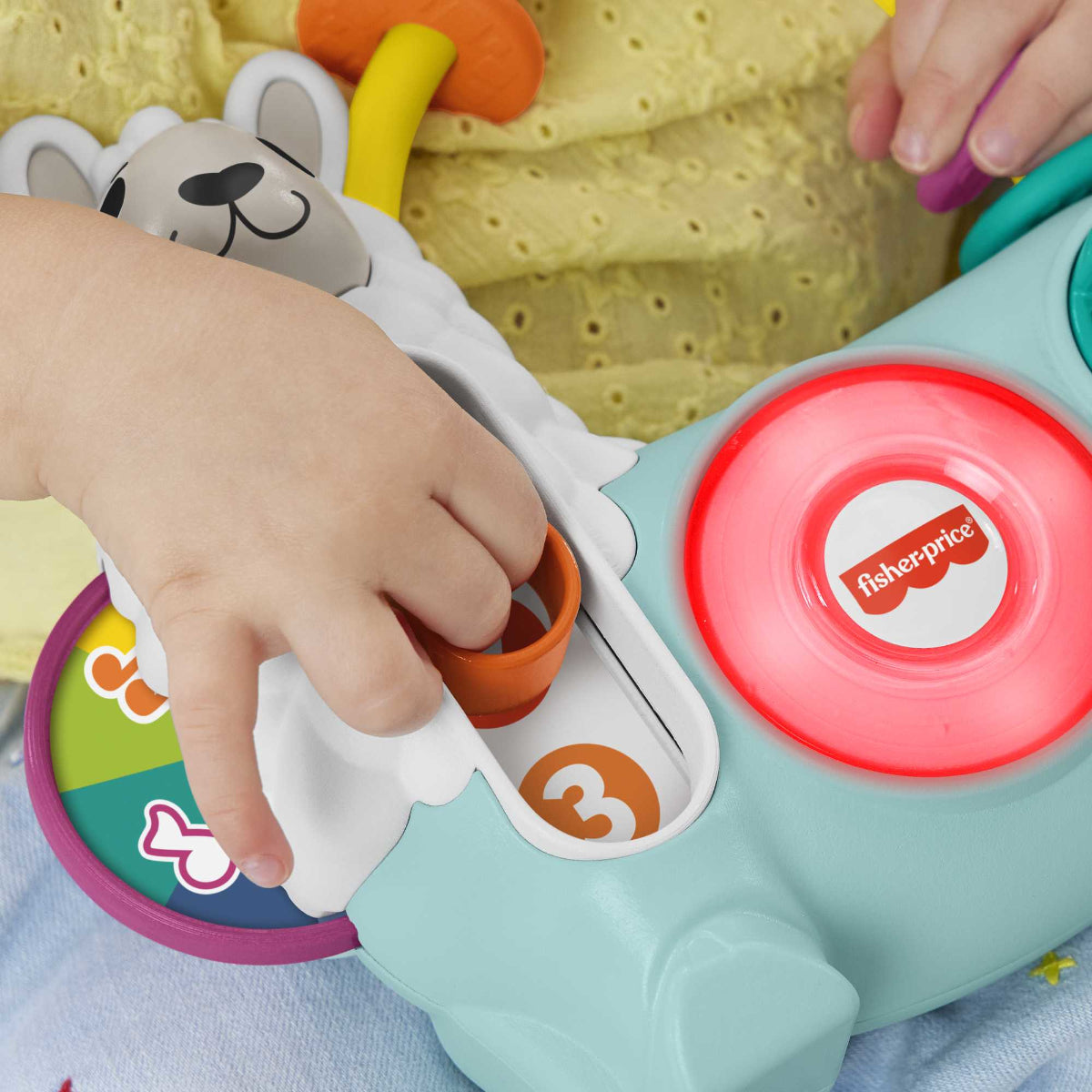 Fisher Price Linkimals Lama Lernspielzeug für Babys Kleinkinder Motorik und Sinneserfahrung Lernen Spielen
