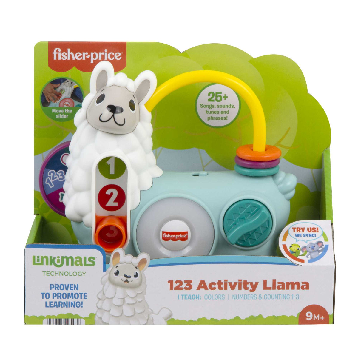 Fisher Price Linkimals Lama Lernspielzeug für Babys Kleinkinder Motorik und Sinneserfahrung Lernen Spielen