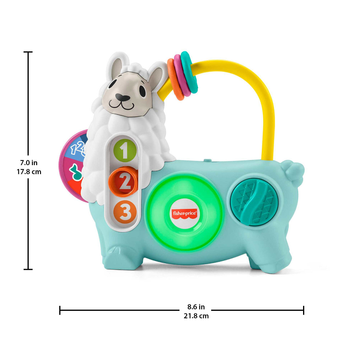 Fisher Price Linkimals Lama Lernspielzeug für Babys Kleinkinder Motorik und Sinneserfahrung Lernen Spielen