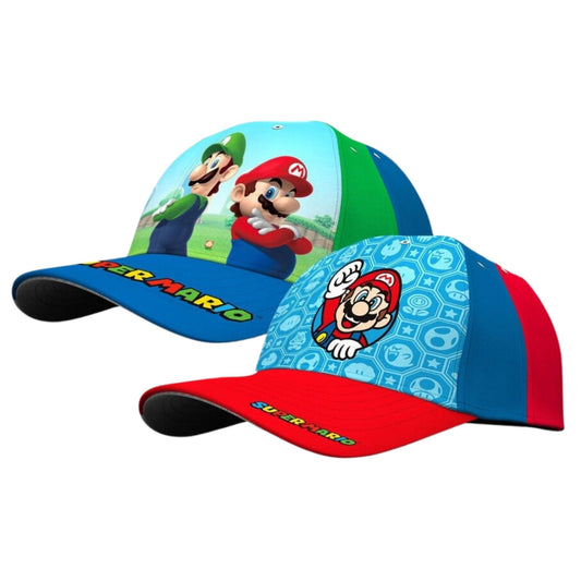 Super Mario Cap – Klassische Baseball Cap aus 100% Baumwolle, mit Super Mario Logo